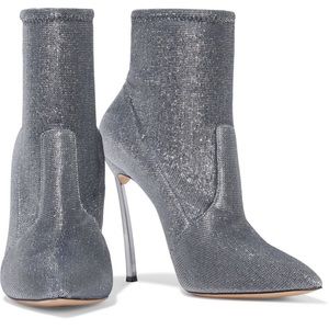 Casadei Blade Metallic ankle boots